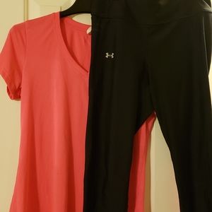 Under Armour Shirt and Capri Pants
